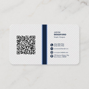Beruflicher moderner QR-Code kundenspezifisch Pers Visitenkarte