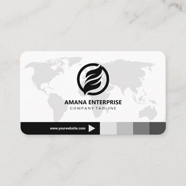 Beruflicher, moderner QR-Code Personalisiert Visitenkarte (Vorderseite)