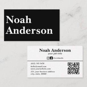 Beruflicher, moderner QR-Code Visitenkarte