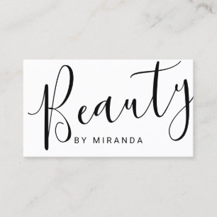 Beruflicher moderner Schwarzweiss-Make-upkünstler Visitenkarte