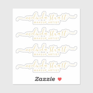 Beruflicher moderner Skriptname Aufkleber