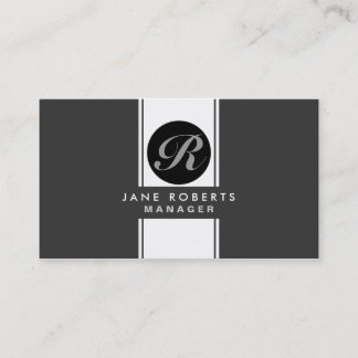 Beruflicher Monogramm-Elegant-Kosmetologe Makeup Visitenkarte