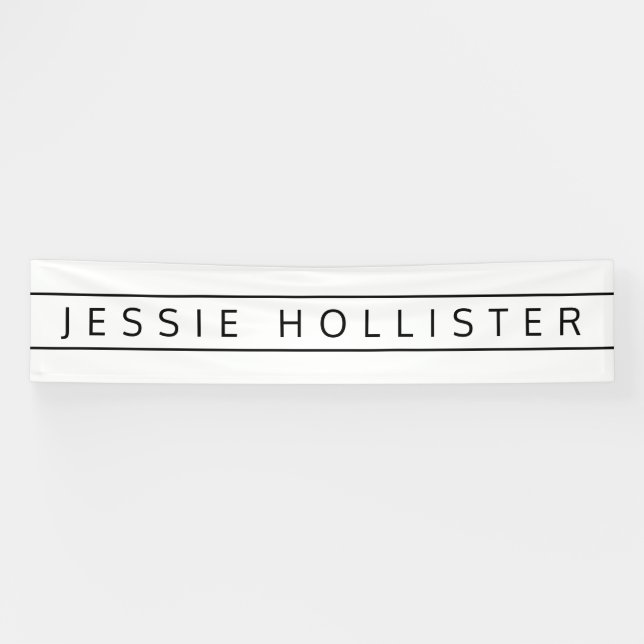 Beruflicher Name Banner (Horizontal)