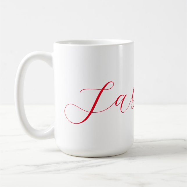 Beruflicher Name der klassischen Handschrift Kaffeetasse (Links)