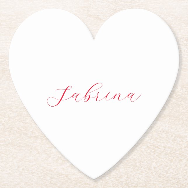 Beruflicher Name der klassischen Handschrift Untersetzer (Vorderseite)