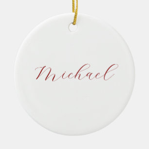 Beruflicher Name der Schrift minimalistisch modern Keramik Ornament