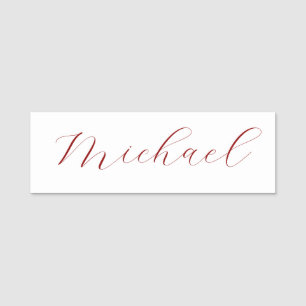 Beruflicher Name der Schrift minimalistisch modern Namensschild