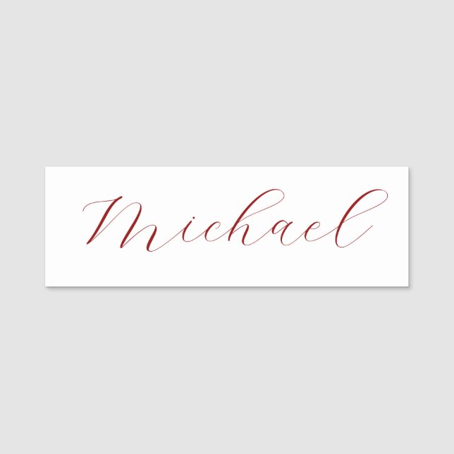 Beruflicher Name der Schrift minimalistisch modern Namensschild (Vorderseite)