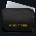 Beruflicher Name der schwarzen Farbe Laptopschutzhülle<br><div class="desc">Diese Vorlage ist ideal für diejenigen,  die ein stilvolles,  einfaches und dennoch auffälliges Design gewollt haben.</div>