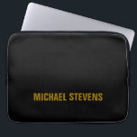 Beruflicher Name der schwarzen Farbe Laptopschutzhülle<br><div class="desc">Diese Vorlage ist ideal für diejenigen,  die ein stilvolles,  einfaches und dennoch auffälliges Design gewollt haben.</div>