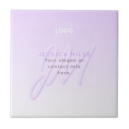 Beruflicher Name und Slogan | Helllila Fliese