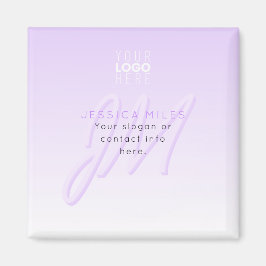 Beruflicher Name und Slogan | Helllila Magnet