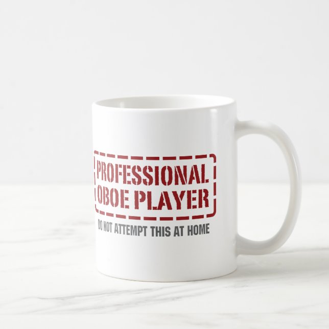 Beruflicher Oboe Spieler Kaffeetasse (Rechts)