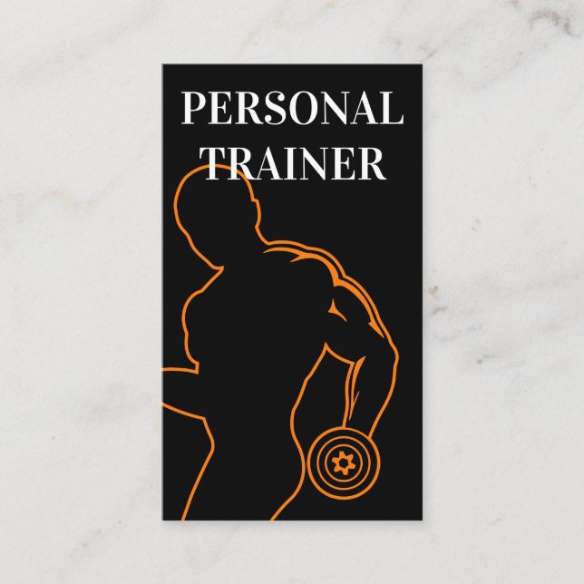 Beruflicher Personal Fitness Trainer Visitenkarte (Vorderseite)