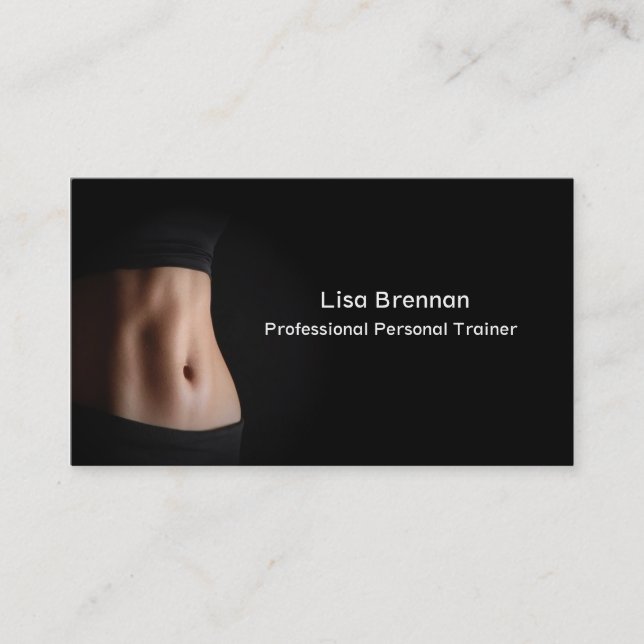Beruflicher persönlicher Trainer-Fitness-Sport Visitenkarte (Vorderseite)