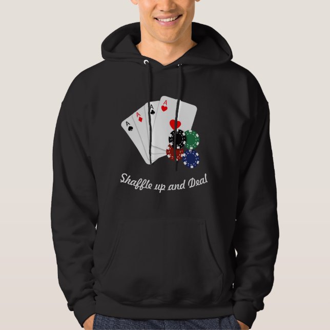 Beruflicher Poker Player Dream Aces Hoodie (Vorderseite)
