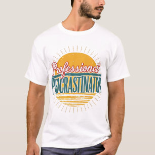Beruflicher Procrastinator Retro T - Shirt Funny