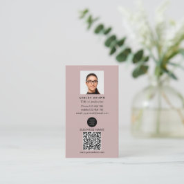 Beruflicher QR-Code Einfach reales Anwesen-Foto Bu Visitenkarte