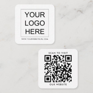 Beruflicher QR-Code für einfaches, modernes Firmen Quadratische Visitenkarte