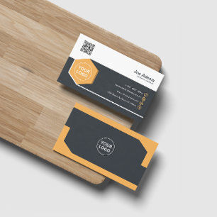 Beruflicher QR-Code für Gold Corporate Visitenkarte
