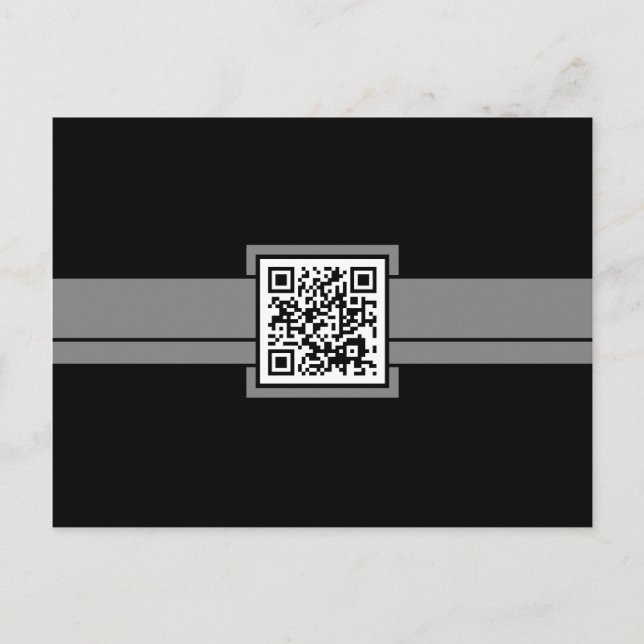 beruflicher QR-Code: Grauband Postkarte (Vorderseite)