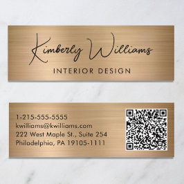 Beruflicher QR-Code Mini Visitenkarte