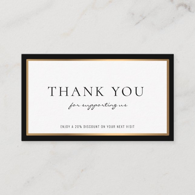 beruflicher Rabatt Visitenkarte (Vorderseite)