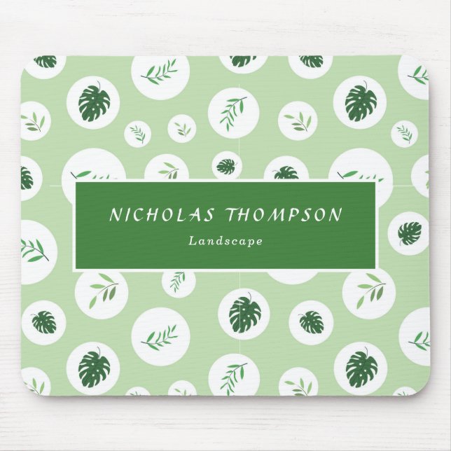 Beruflicher Rasen und Baumpflege Mousepad (Vorne)