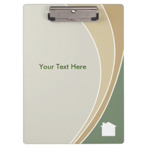 Beruflicher Realtor Klemmbrett