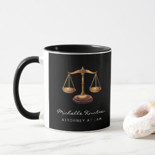 Beruflicher Rechtsanwalt Luxus Black Gold Tasse