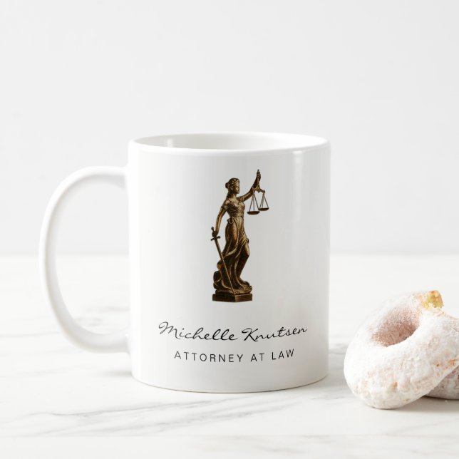 Beruflicher Rechtsanwalt Luxus Kaffeetasse (Mit Donut)