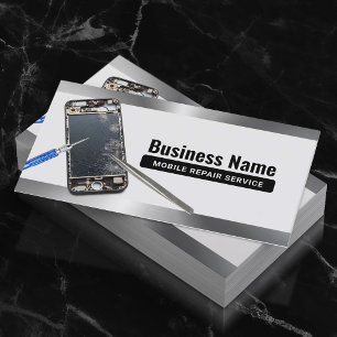 Beruflicher Reparaturservice für Mobiltelefone Visitenkarte