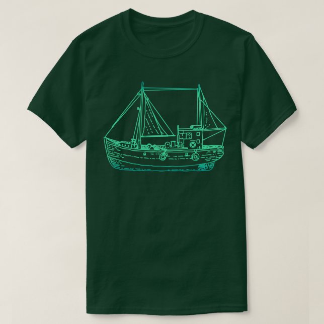 Beruflicher Schiffskapitän T-Shirt (Design vorne)