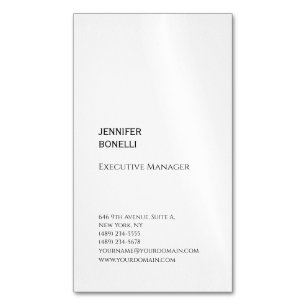 Beruflicher schlicht minimalistischer moderner Sti Magnetische Visitenkarte