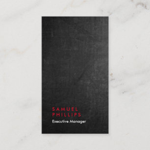 Beruflicher schlichter Manager mit vertikaler Scha Visitenkarte