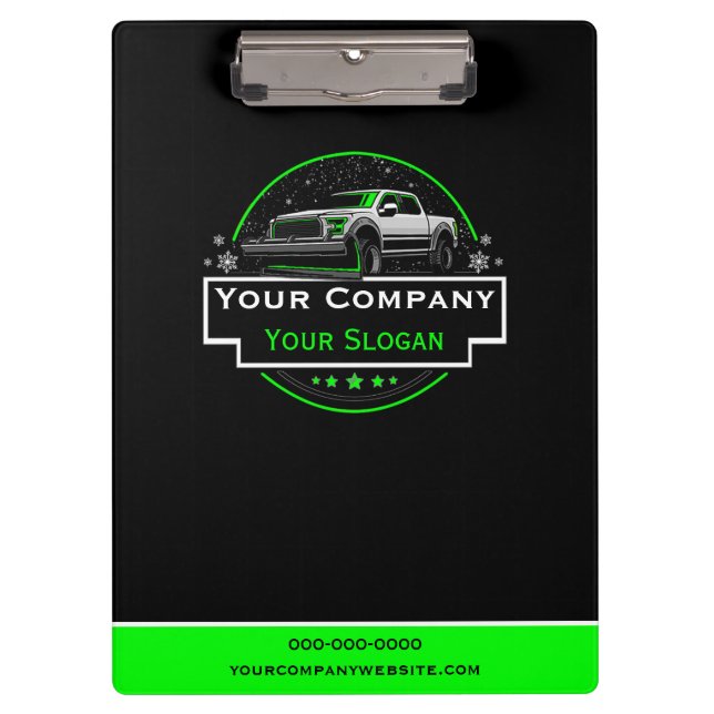 Beruflicher Schneeabbau, Schneepflug Klemmbrett (Vorderseite)