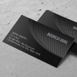 Beruflicher schwarzer Edelstahl Visitenkarte<br><div class="desc">Berufliche Business Cards aus schwarzem Edelstahl.</div>