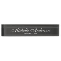 Beruflicher Script-Manager-Namenplate "Gray Charm"