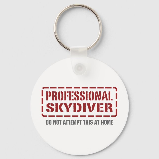 Beruflicher Skydiver Schlüsselanhänger (Vorderseite)