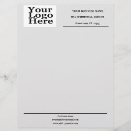 Beruflicher Sleek Grau Letterhead Briefbogen