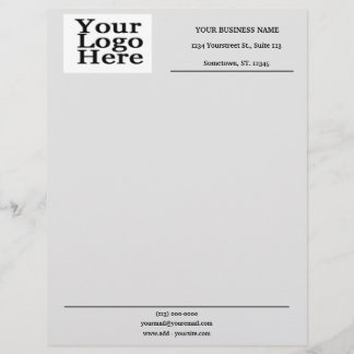 Beruflicher Sleek Grau Letterhead Briefbogen