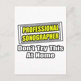 Beruflicher Sonograf...Joke Postkarte