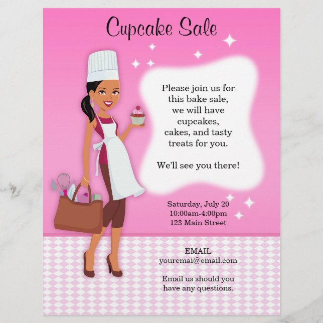 Beruflicher Spaß Bake Sale kundenspezifische Flyer (Vorne)