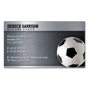 Beruflicher Sport des Fußball-Zug-  Magnetische Visitenkarte