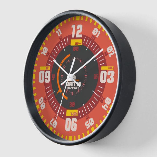 Beruflicher Tauchgang Vintag orange Uhr (Winkel)