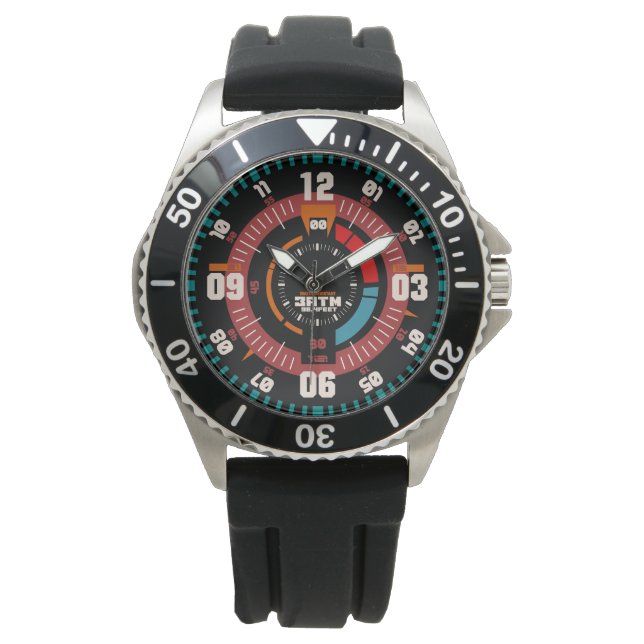 Beruflicher Tauchstil; Tauchgang Vintag Armbanduhr (Vorderseite)