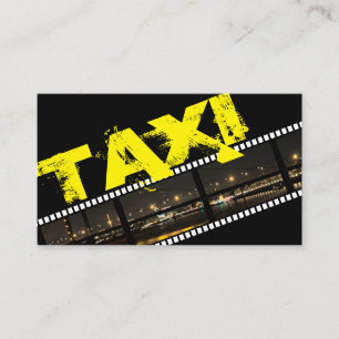 Beruflicher Taxifahrer Visitenkarte