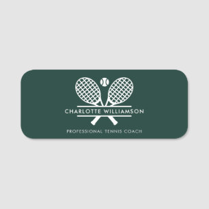 Beruflicher Tennisclub Grüne Mitglieder Namensschild