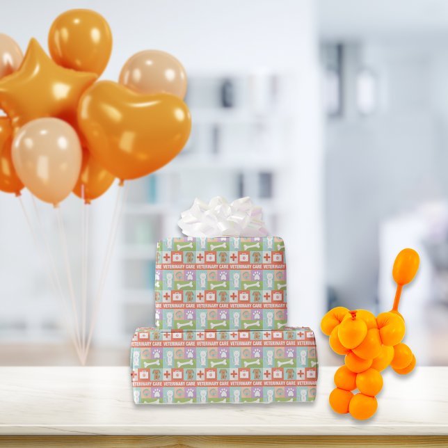 Beruflicher Tierarzt Iconic Geschenkpapier (Von Creator hochgeladen)