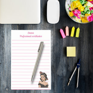 Beruflicher Überdenker, elegant, rosa Personalisie Post-it Klebezettel